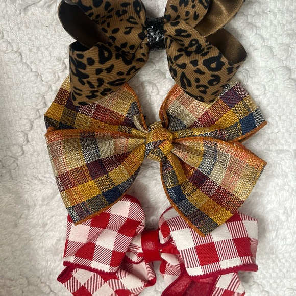 Other - Set of Three Patterned Hair Bows